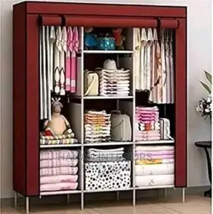 3 Column Plastic Closset- Maroon