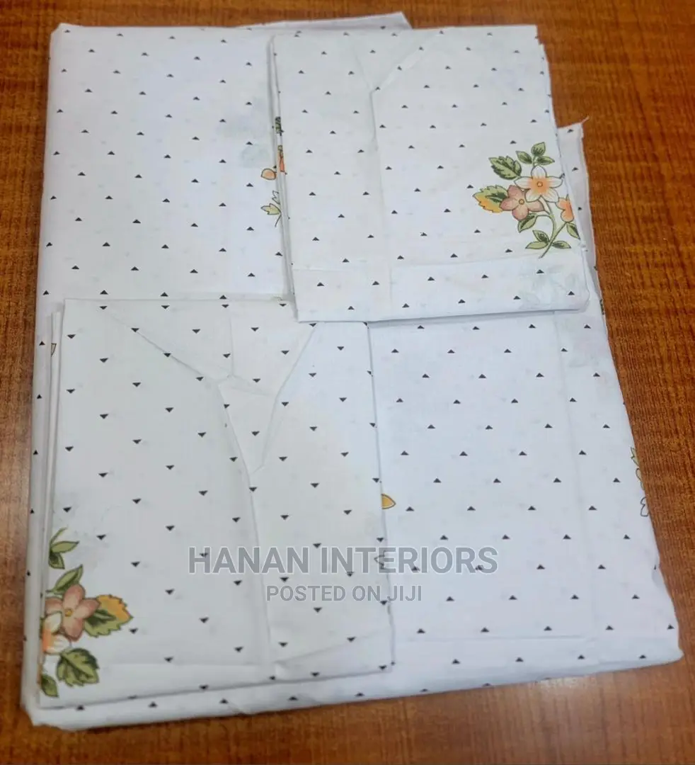 Pure Cotton Bedsheets With Pillowcases- 5*6