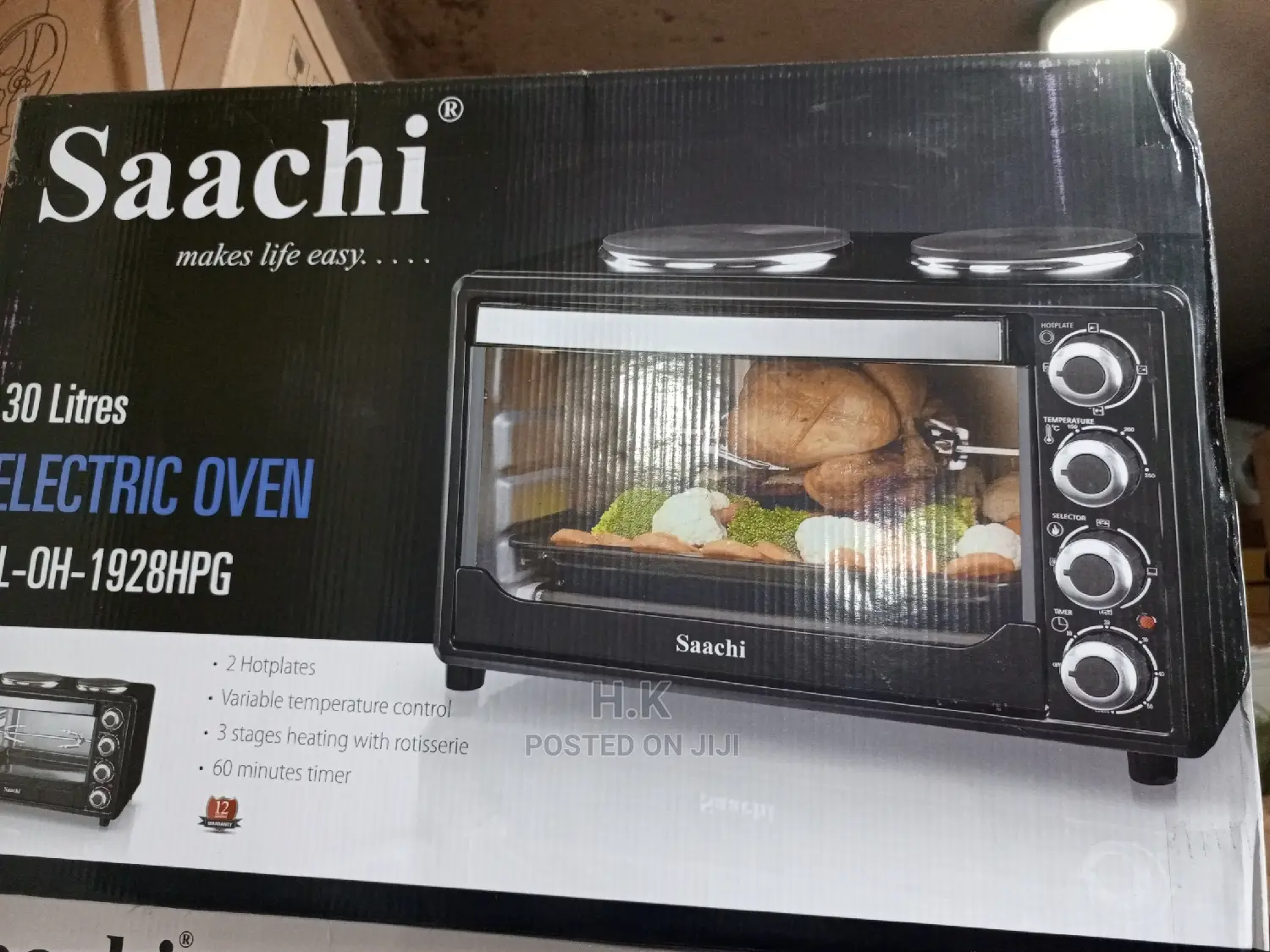 Saachi Electric Microwave Oven, 30 Litre - Black