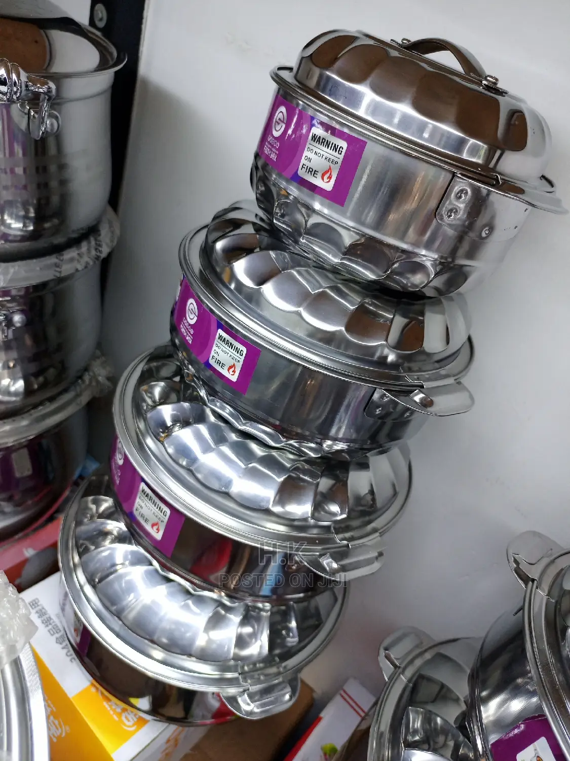 4pc Set Serving Stainless Steel Dish