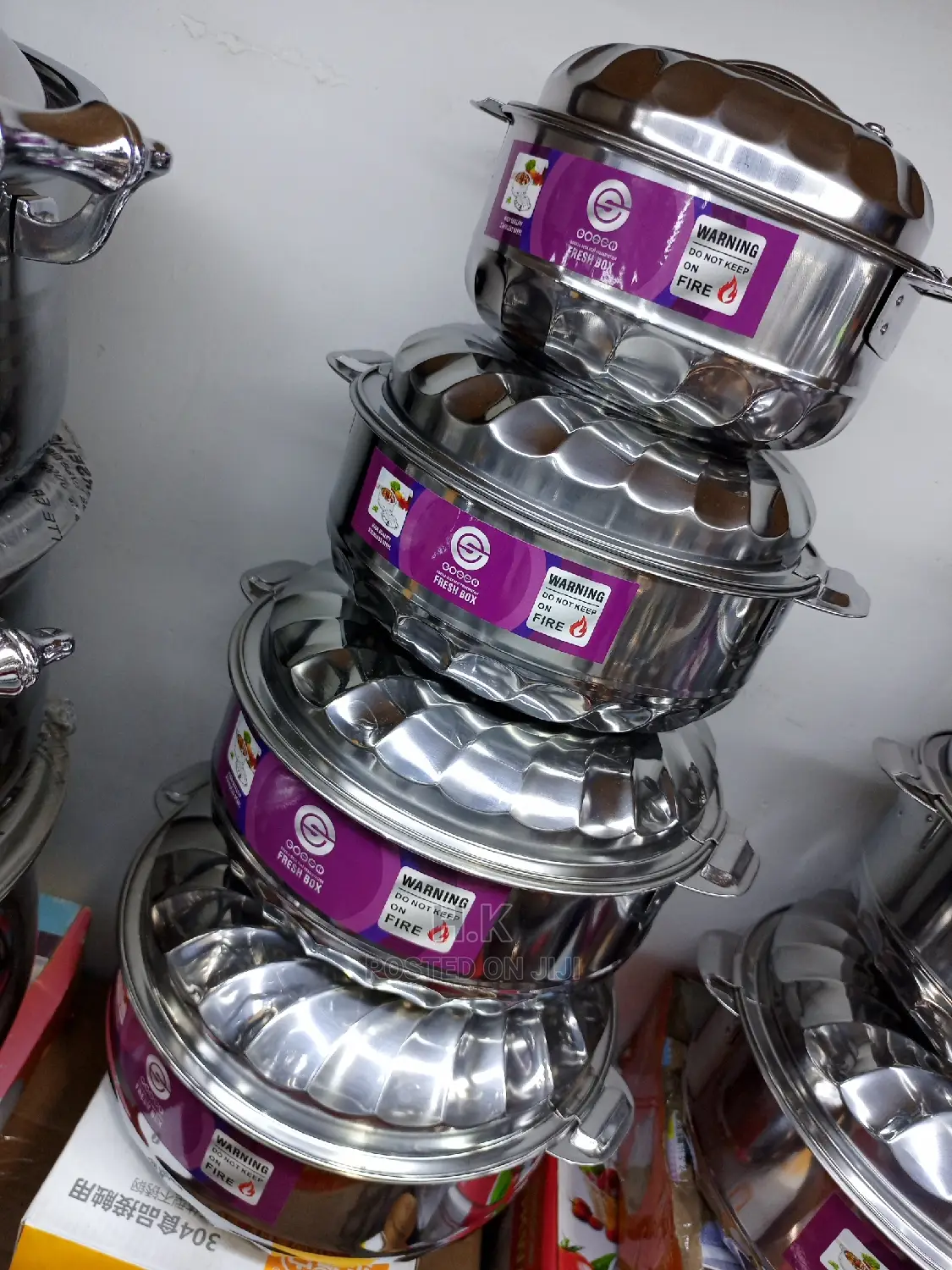 4pc Set Serving Stainless Steel Dish