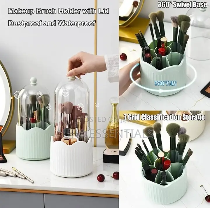 360 Rotatable Make-Up Brush Holder