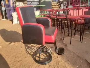 Salon Barber Chair Mixed Color Red and Black