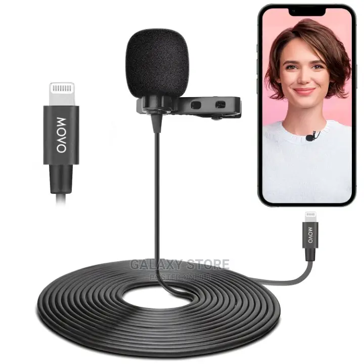 6m Lavalier Lapel Interview Lightning Microphone for iPhone