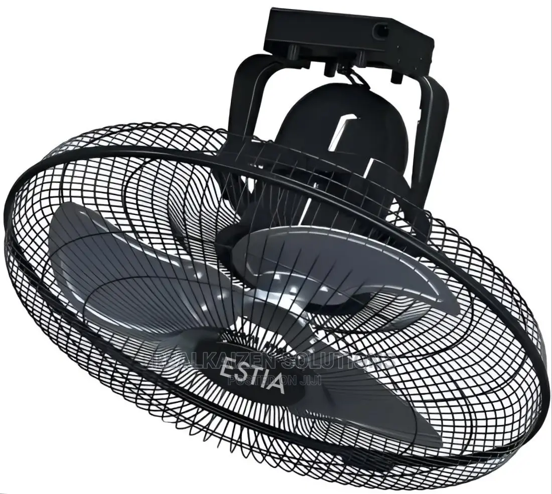 ESTIA 20" 3 Blade | 4 Speed 360° Black Orbital Ceiling Fan