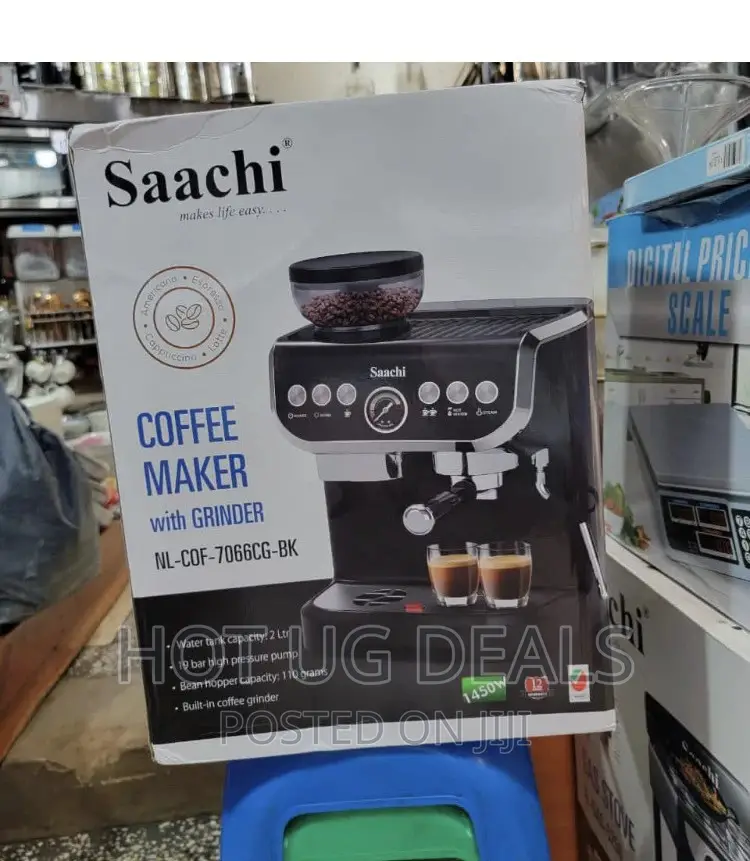 Saachi Coffee Maker Nl-cof-7066cg-bk - Silver Black