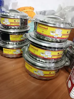 3pc Set Serving Stainless Steel Dish