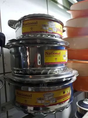 3pc Set Serving Stainless Steel Dish