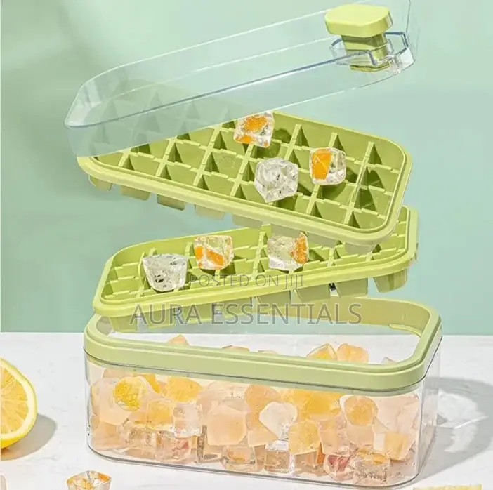 Multi-Grid Ice Cube Molds With Lid