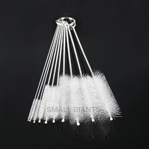 10 Pieces of Nylon Test Tube Cleaning Brushes