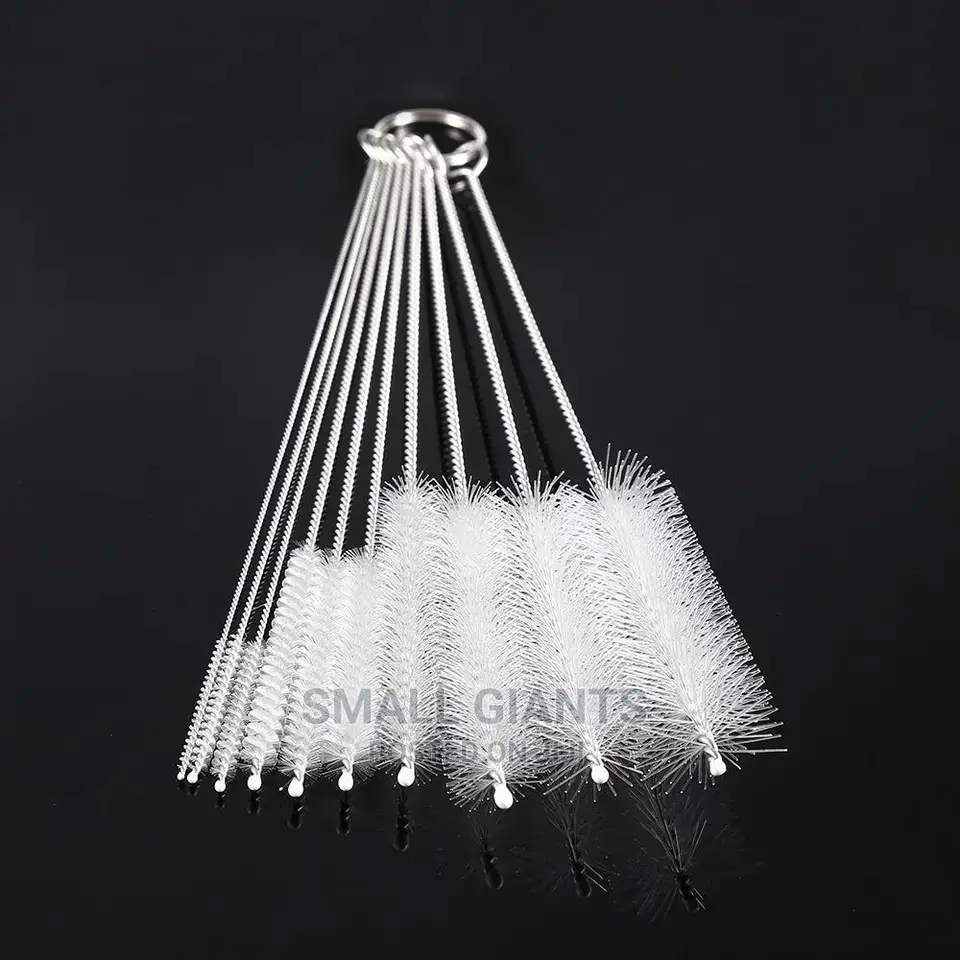 10 Pieces of Nylon Test Tube Cleaning Brushes