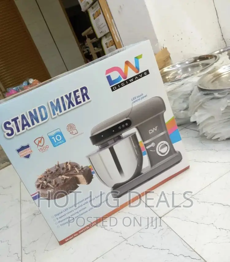Digi Wave Stand Mixer 1500w 10l 9 Speeds 3 Attachments
