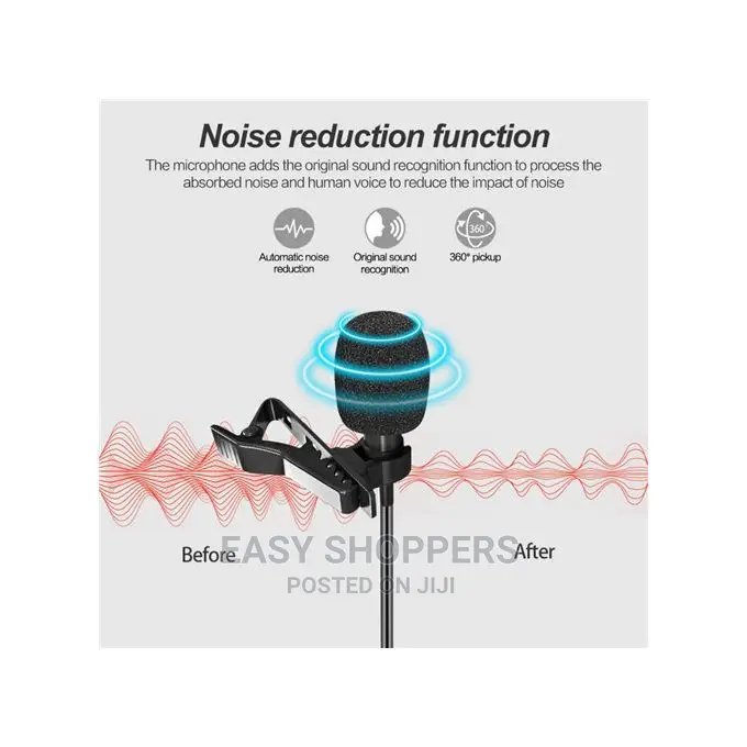 3.5mm Lavalier Microphone for Mobile and Laptop Use