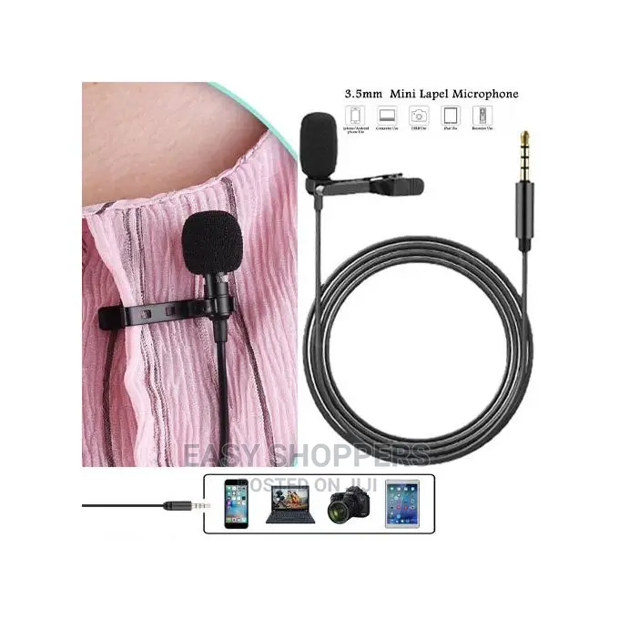 3.5mm Lavalier Microphone for Mobile and Laptop Use