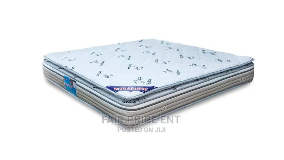 Double Layer Spring Mattress.6x6x12inches.( White)