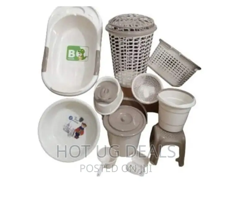 11 PCS Baby Basin Bathroom Set - Beige, Cream