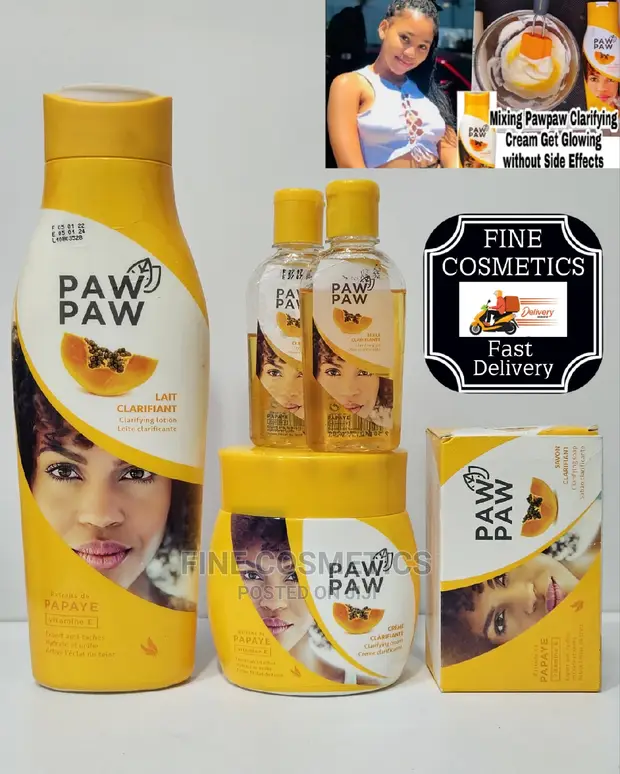 PAWPAW Super Lightening Set Of; Lotion, Cream, Soap + 2serum in Central Division - Skincare, Fine Cosmetics Ug - Jiji.ug