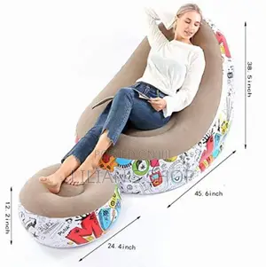 New Creative Inflatable Sofa With Inflatable Stool