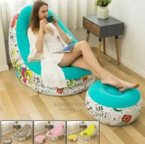Lazy Inflatable Sofa With Inflatable Foot Cushion