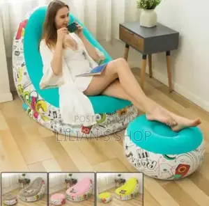 Lazy Inflatable Sofa With Inflatable Foot Cushion