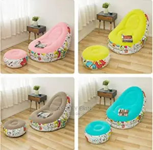 Lazy Inflatable Sofa With Inflatable Foot Cushion