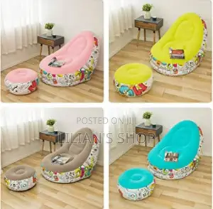 Lazy Inflatable Sofa With Inflatable Foot Cushion