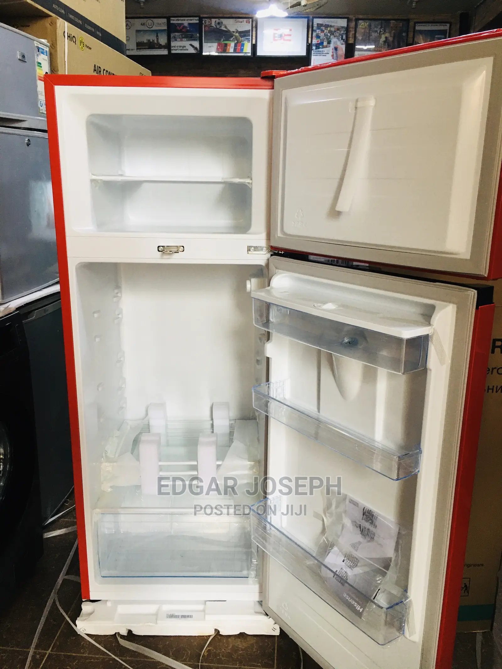 270L Refrigerator Red Hisense