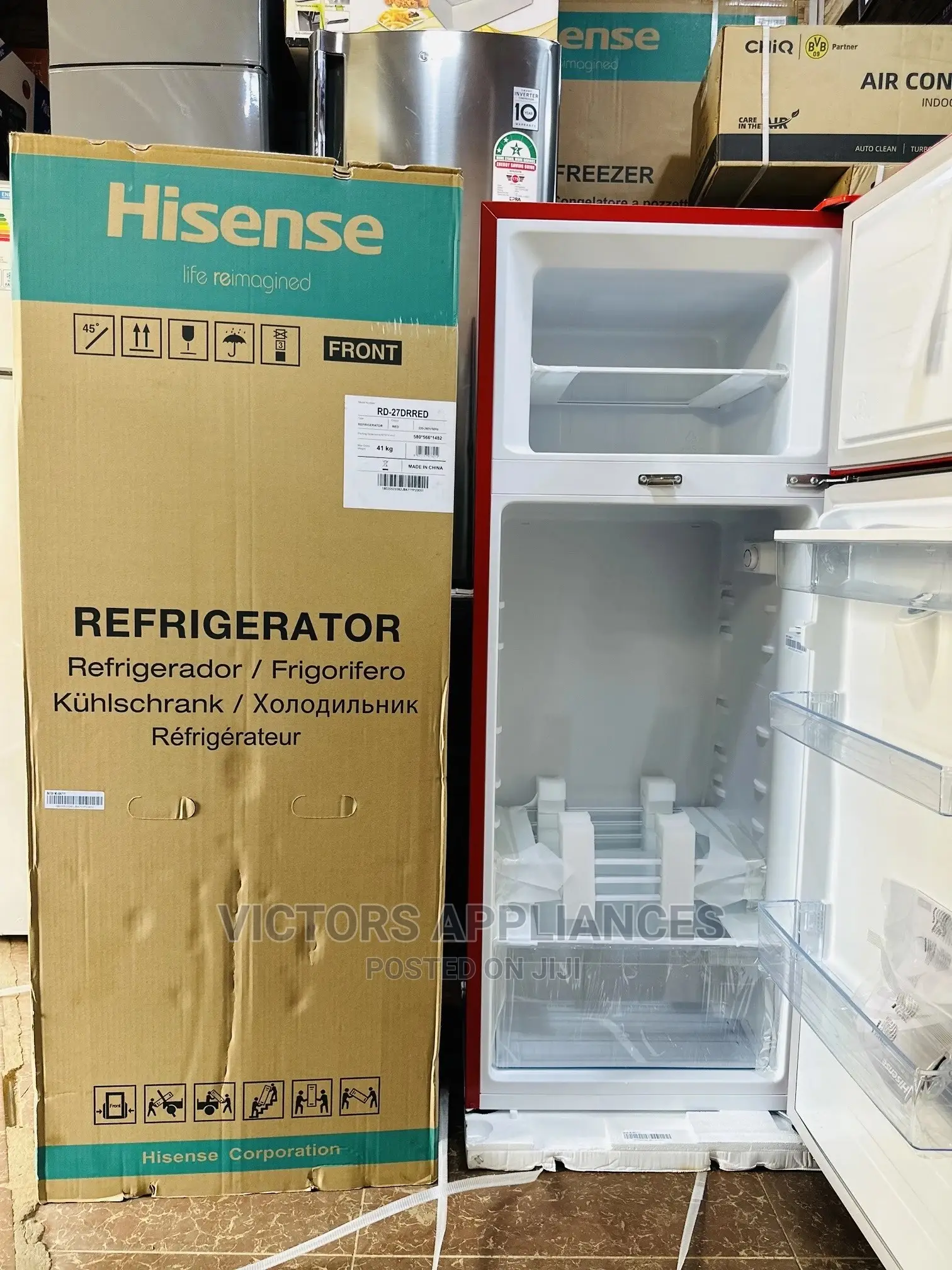Hisense 270L Refrigerator New Model Red
