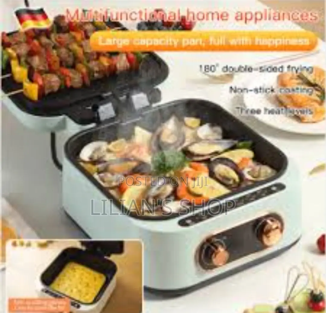 Double Sided Electric Griddle Heating Grill Machine