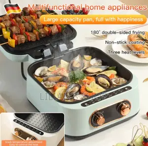 Double Sided Electric Griddle Heating Grill Machine