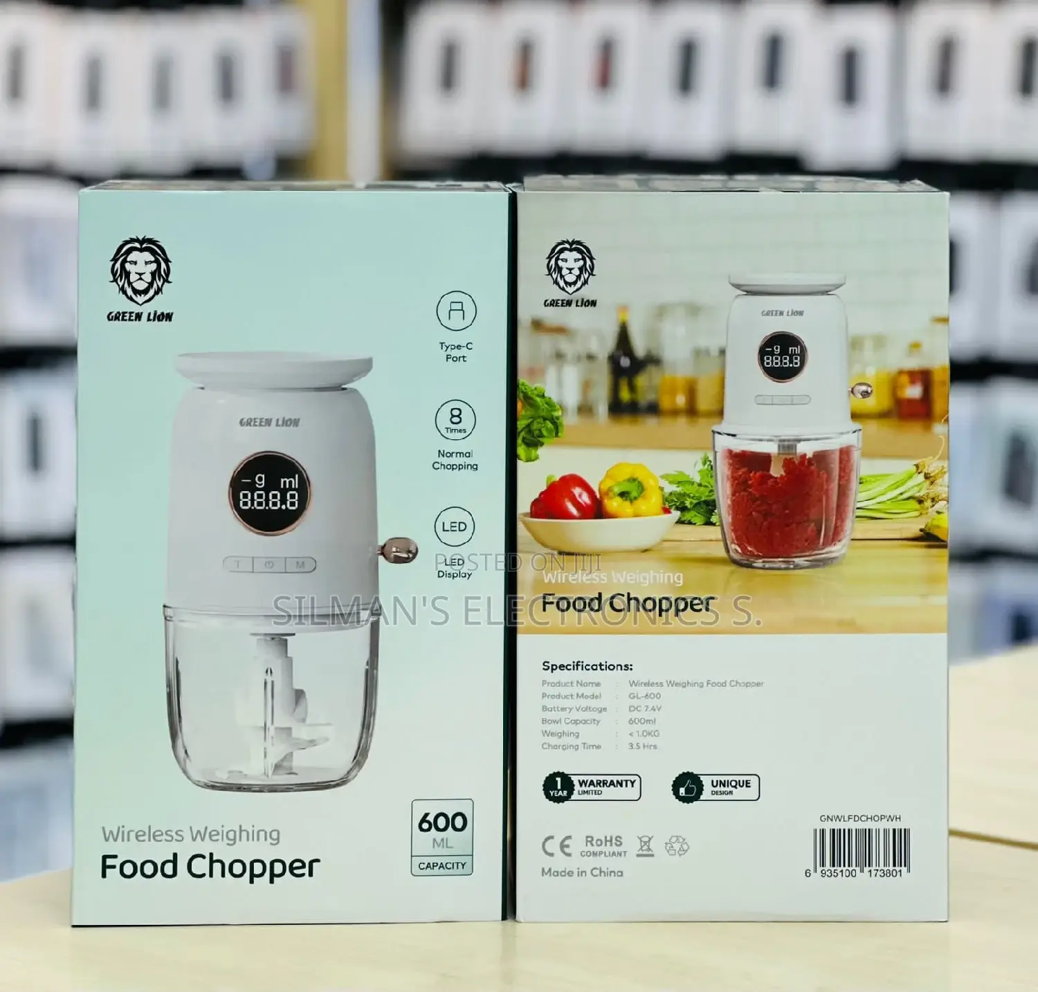 Green Lion Wireless Weighing Food Chopper