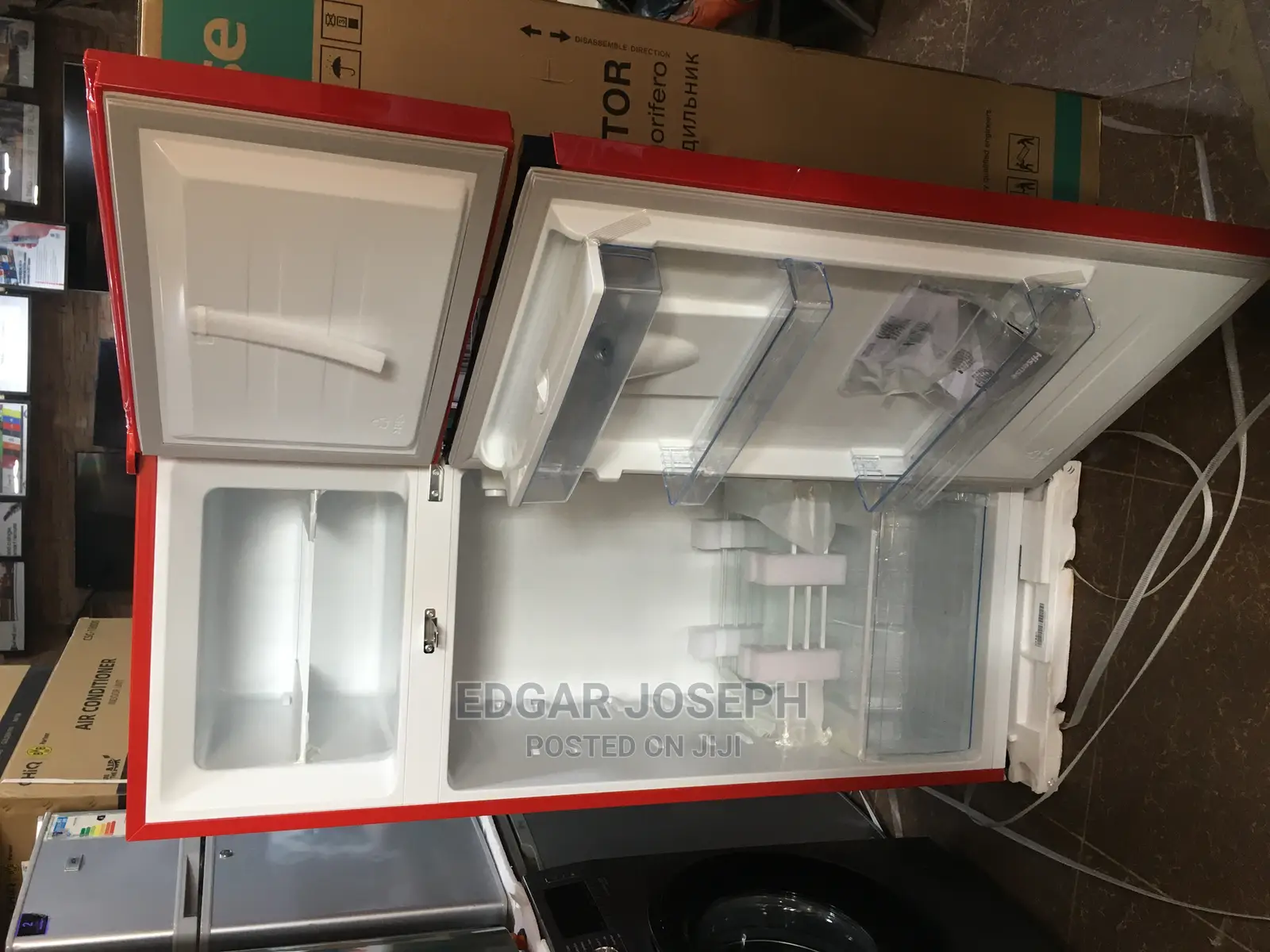 Red 270L Refrigerator Brand New Hisense