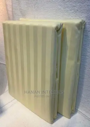 Cream Egyptian Collection Bedsheets- 6*6/5*6