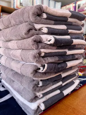 Grey and White Cotton Towels