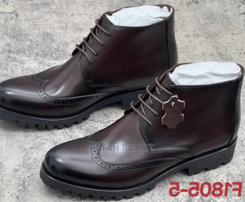Original Coffee Brown Oxford Leather Boots