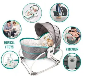 Baby Bassinet/Musical Baby Crib and Rocker
