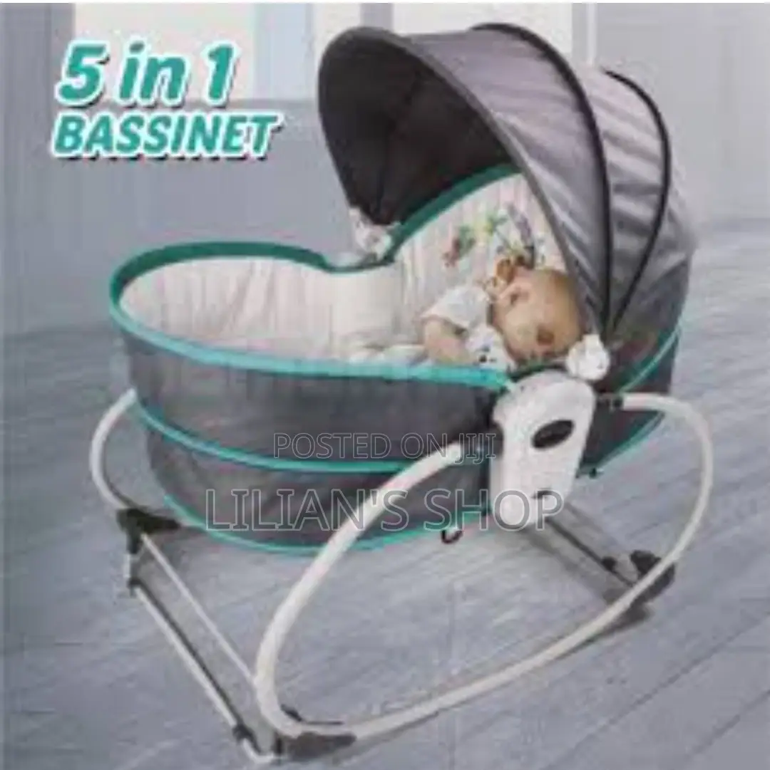 Baby Bassinet/Musical Baby Crib and Rocker