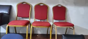 Photo - Red Waiting Chairs, 3 Pieces, Original
