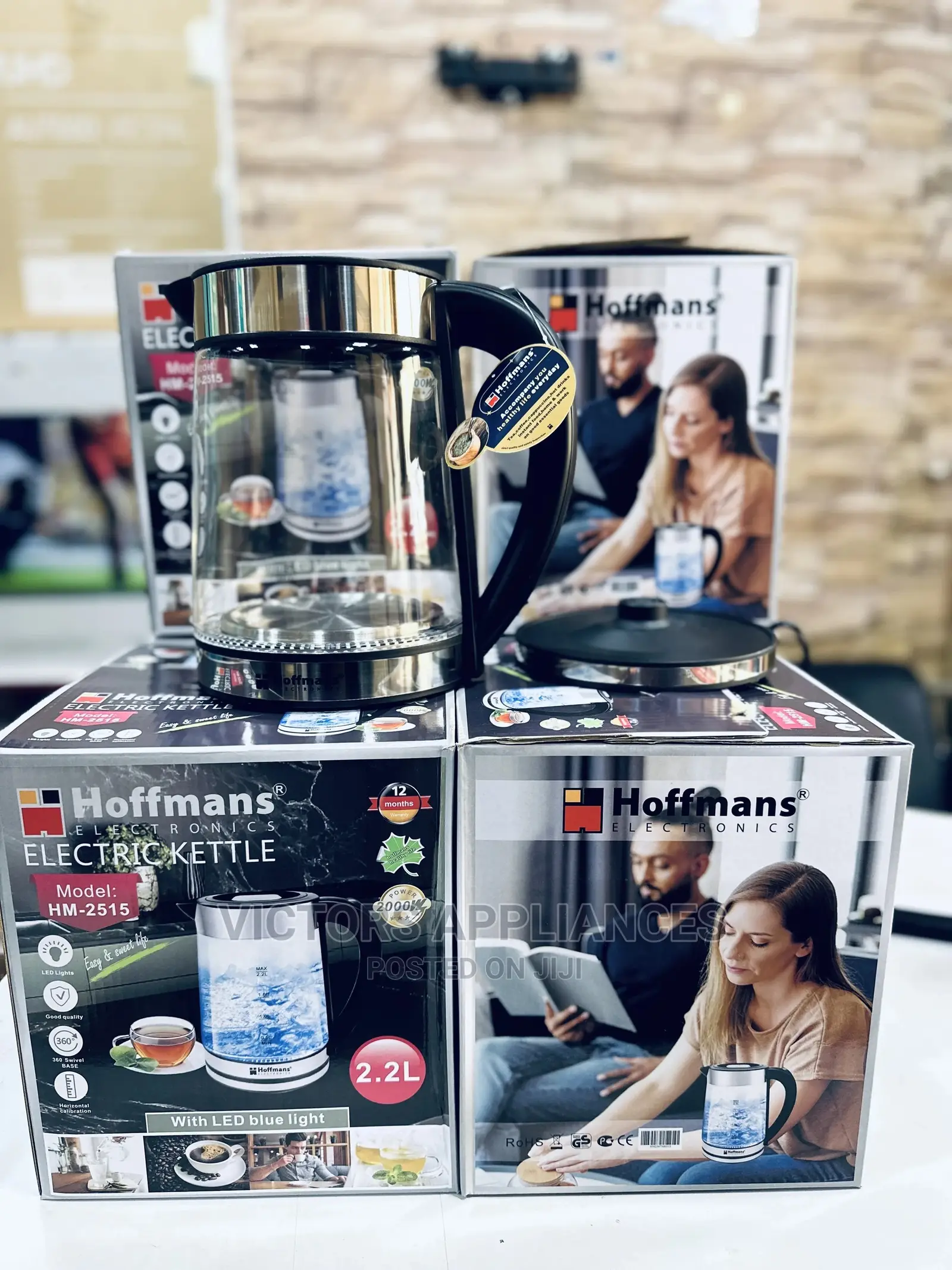Brand New Hoffmans Glass Kettle