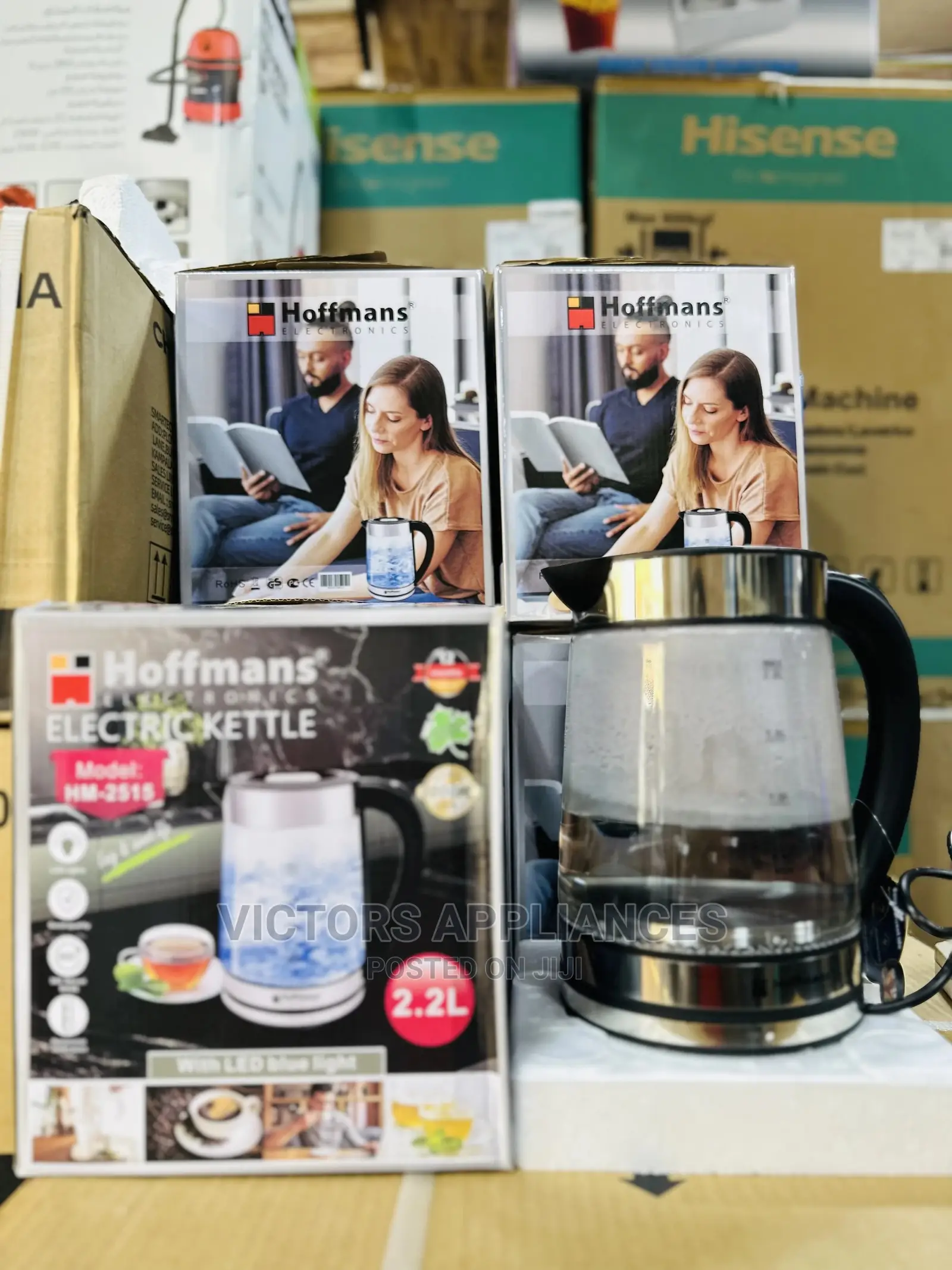 Brand New Hoffmans Glass Kettle