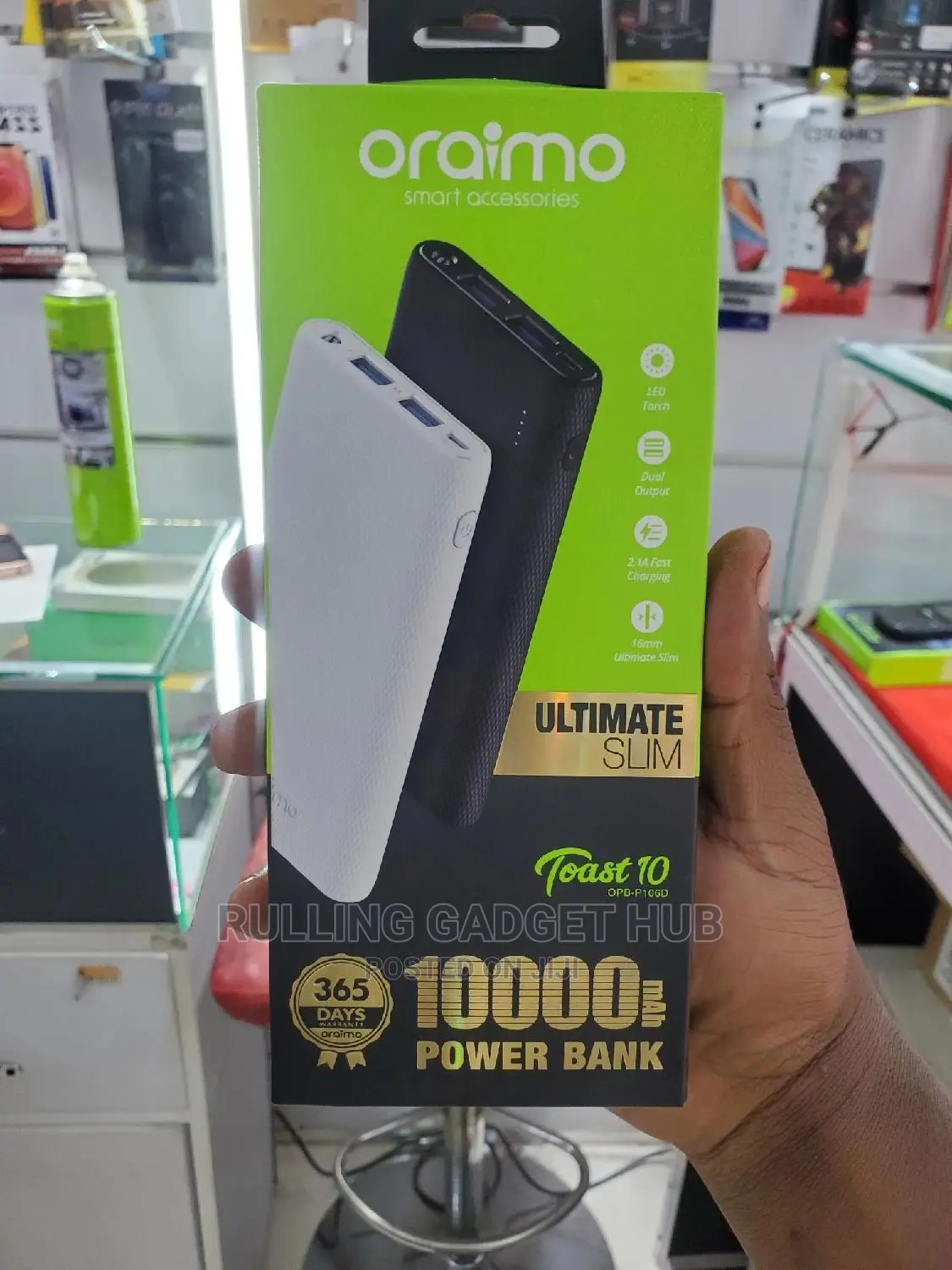 Oraimo Power Bank - Black.