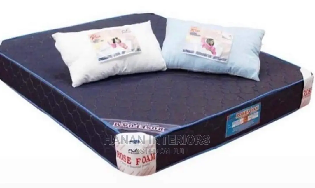 5*6 High Density Mattress With 2 Fibre Pillows