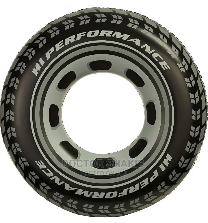 Tyre Style Inflatable Swim Ring With a Pump