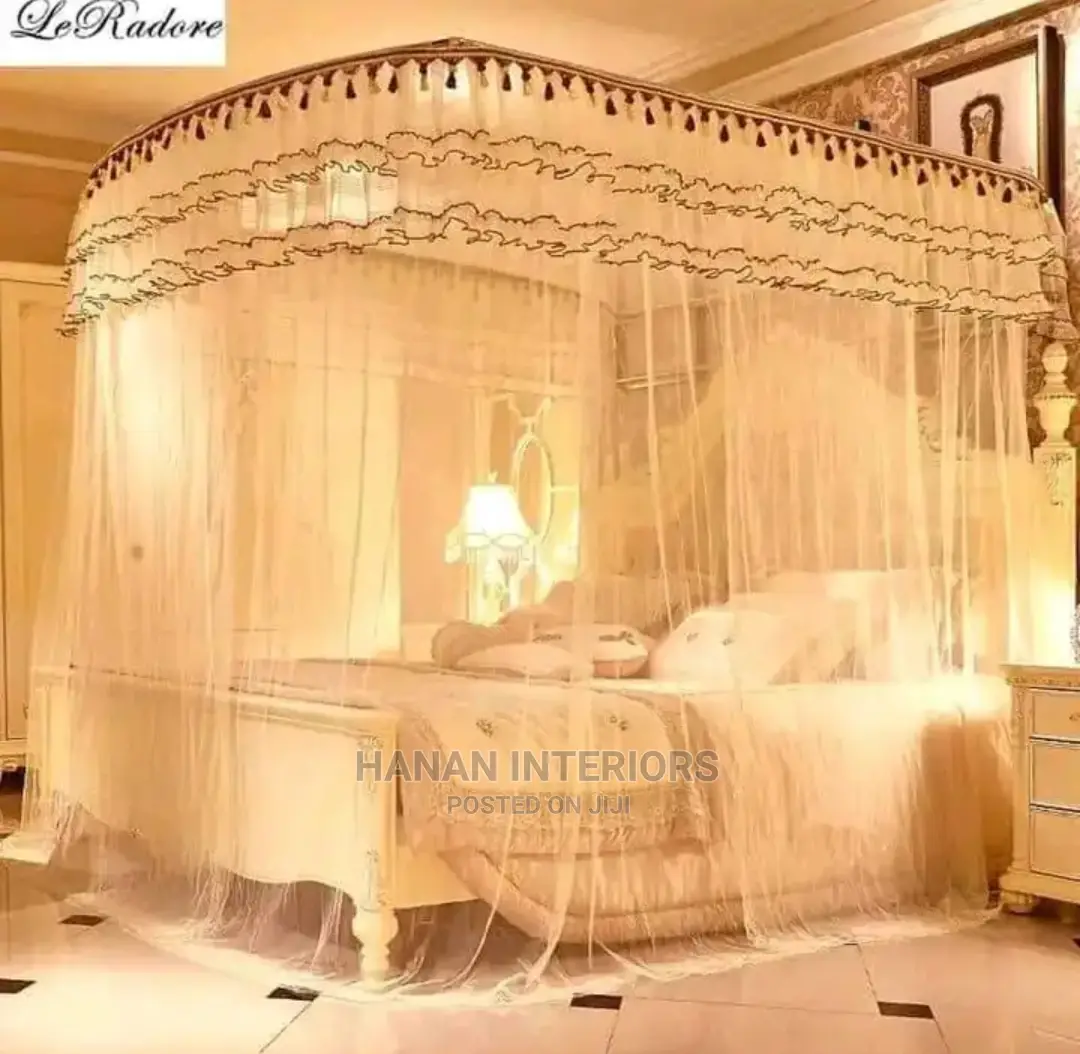 2 Stands Rail Mosquito Net