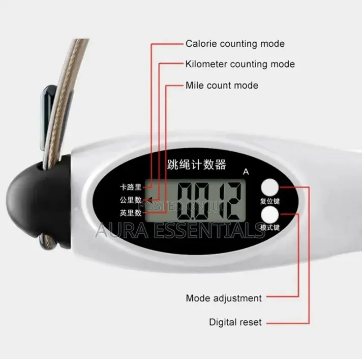 Jump Skipping Rope With Adjustable Counter