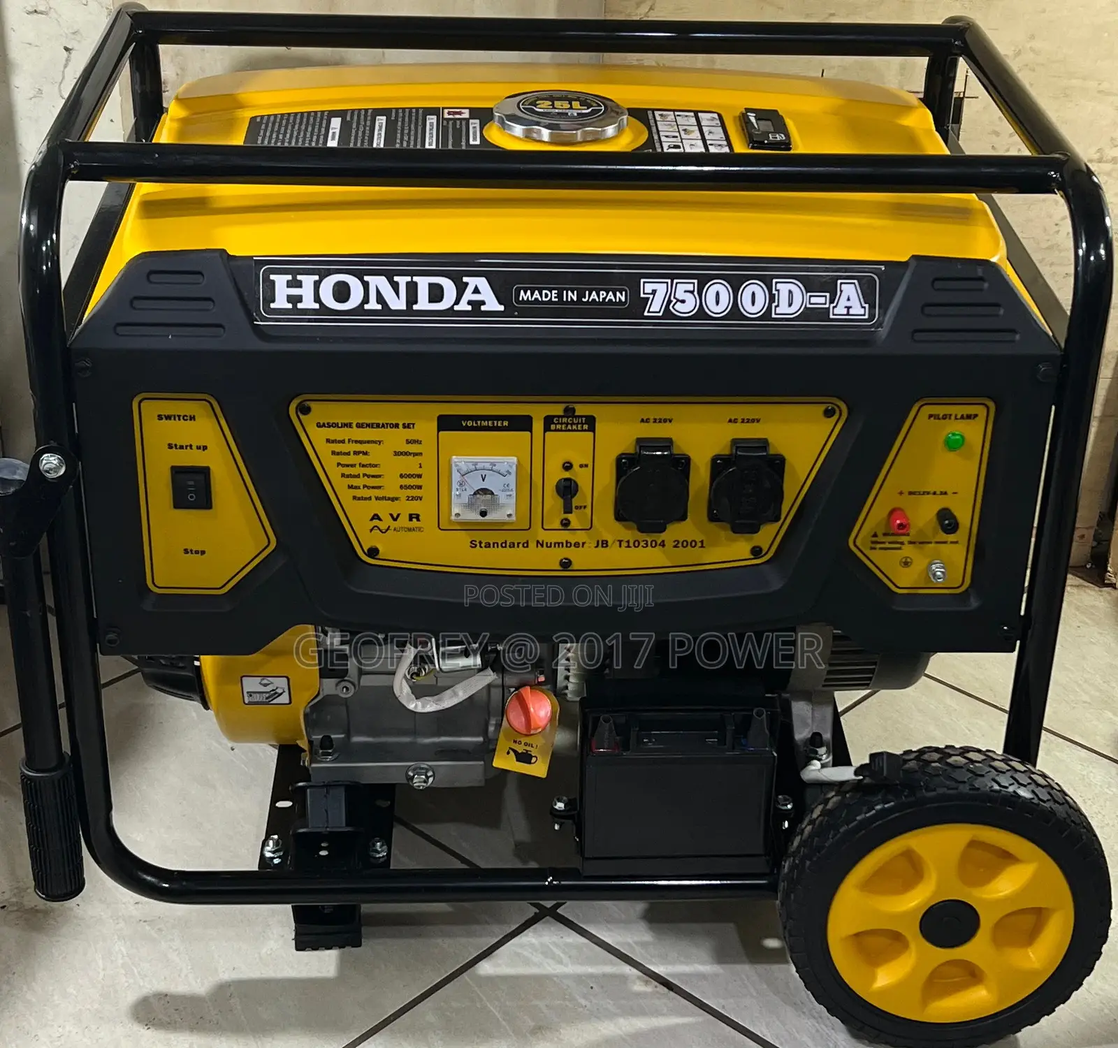 Honda Petrol Generator 6.5kva Japan Made