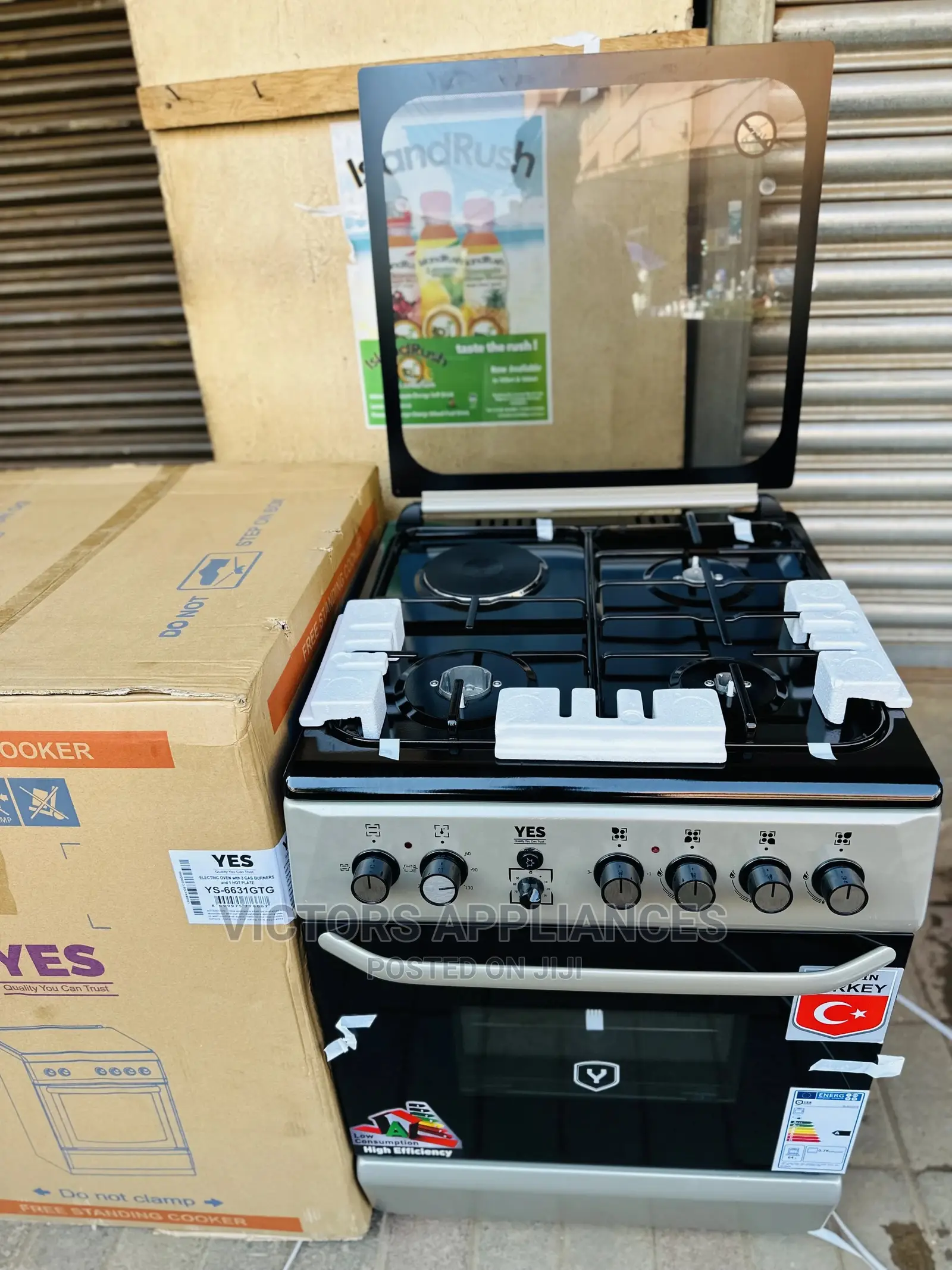 YES COOKER 3GAS 1ELECTRIC 60x60cm Made in Turkey 