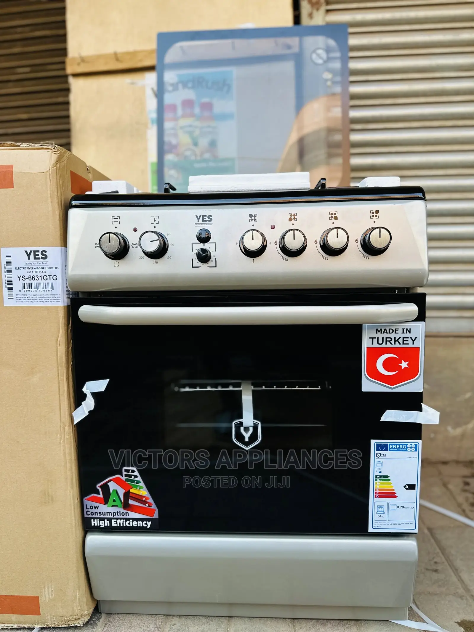 YES COOKER 3GAS 1ELECTRIC 60x60cm Made in Turkey 
