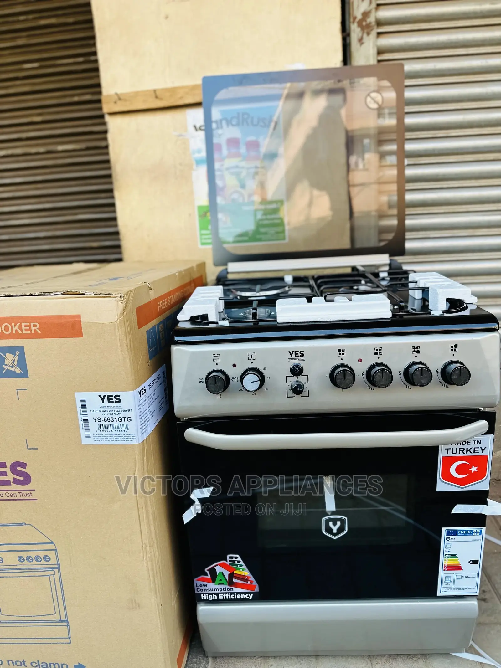 YS6631 YES COOKER With 3gas and 1electric 60by 60cm