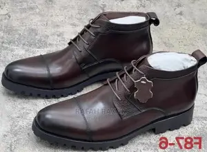 Original Dark Tan Franco Banetti Leather Ankle Boots